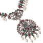 NVR Women Stone Studded Oxidised Silver Jewellery Set - Swadesiicart