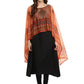 Ahalyaa Black Crepe Printed Kurta With Attached Dupatta For Women | Swadesiicart