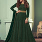 Myra Green Real Georgette Embroidered Anarkali Suit | Swadesiicart