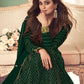 Myra Green Real Georgette Embroidered Anarkali Suit | Swadesiicart