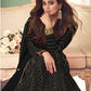 Myra Beautiful Black Real Georgette Embroidered Anarkali Suit | Swadesiicart