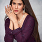 Myra Beautiful Purple Georgette Embroidered Anarkali Suit | Swadesiicart