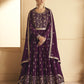 Myra palatinate Georgette Embroidered Designer Palazzo Suit | Swadesiicart