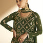 Myra Mehendi Georgette Embroidered Designer Suit | Swadesiicart