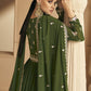 Myra Mehendi Georgette Embroidered Designer Suit | Swadesiicart
