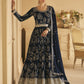 Myra Navy Blue Georgette Embroidered Designer Suit | Swadesiicart