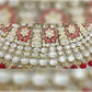 Jewel City Royal Kundan Choker Set with Magenta Beads - Traditional Indian Wedding Jewelry Set with Earrings and Tikka | Swadesiicart