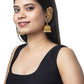 Jewel City Exquisite Gold-Plated Peacock Jhumka Earrings with Ruby and Emerald Accents | Swadesiicart