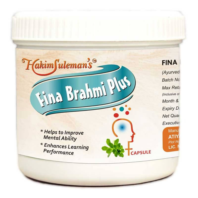 Hakim Suleman's Fina Brahmi Plus Capsules | Swadesiicart