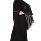 Bashariya A Line Abaya With Attached Georgette Cape For Full Coverage