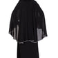 Bashariya A Line Abaya With Attached Georgette Cape For Full Coverage