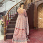 All Season Designer Grey Brown Pure Maslin Gown - Anbazaar