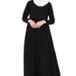 Bashariya Simple Abaya With Gather On Waistline