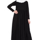 Bashariya Simple Abaya With Gather On Waistline