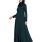Bashariya Front Open Abaya In Firdaus Fabric With Fabric Belt and Side Pockets