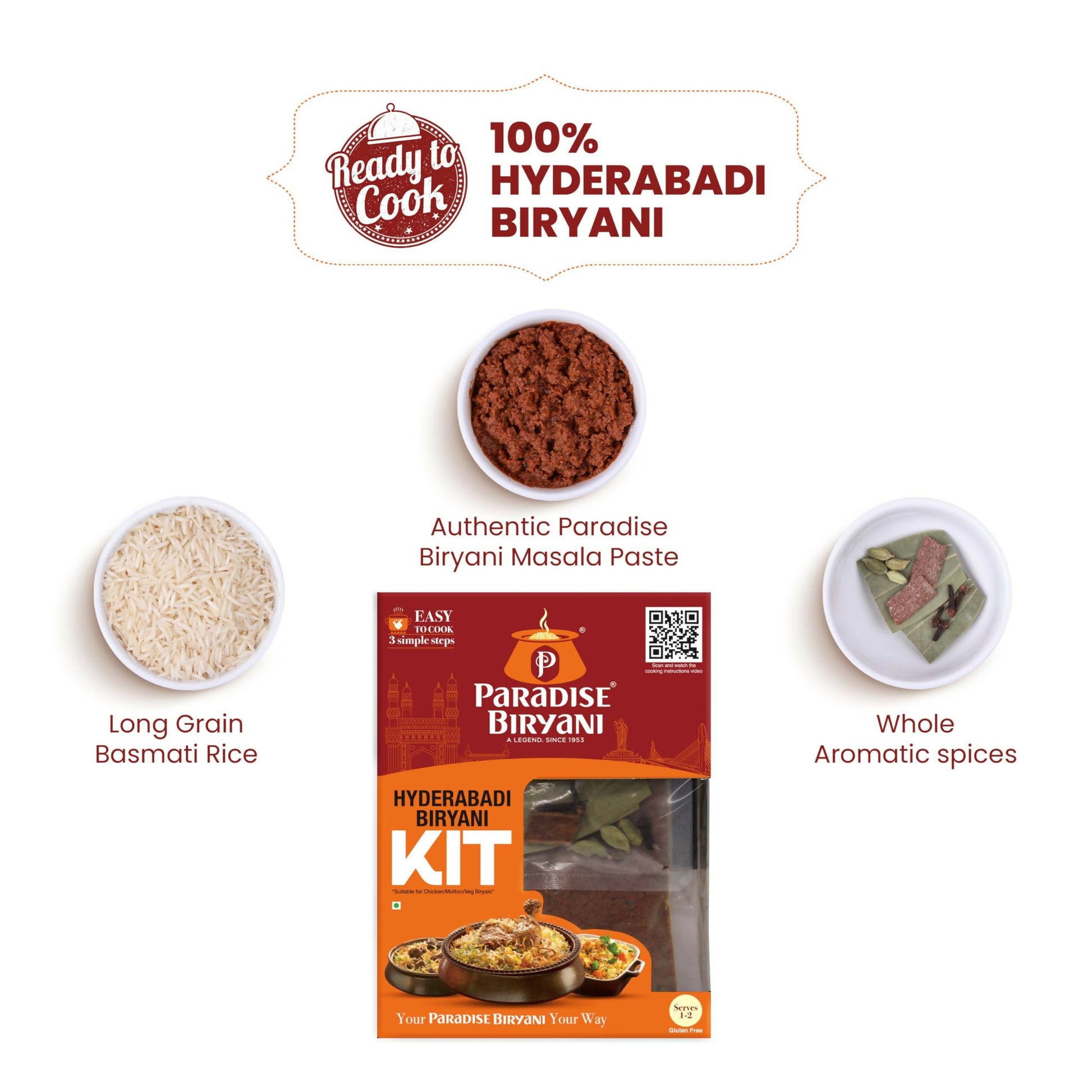 Paradise Hyderabadi Biryani Kit - Swadesiicart
