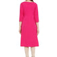 Ahalyaa Women Crepe Pink Printed Straight Kurta | Swadesiicart
