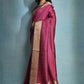 Vishnu Weaves Women's Rani Raw Silk Zari Woven Saree with Blouse - Swadesiicart