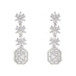 Stylish Silver Plated Cubic Zirconia American Diamond CZ AD Necklace Jewellery Set For Women & Girls - Wahe Jewels - Swadesiicart