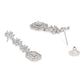 Stylish Silver Plated Cubic Zirconia American Diamond CZ AD Necklace Jewellery Set For Women & Girls - Wahe Jewels - Swadesiicart