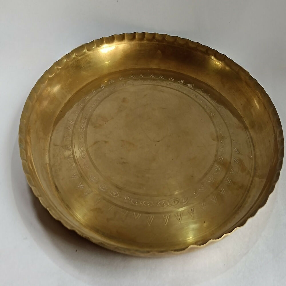 Brass Rekabi/Thali | Swadesiicart