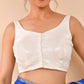 Amodini Designer Studio Women's White Sequined Blouse