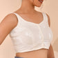 Amodini Designer Studio Women's White Sequined Blouse