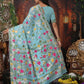 Shree Shyam Fashion Linen Cotton Sky Blue Saree