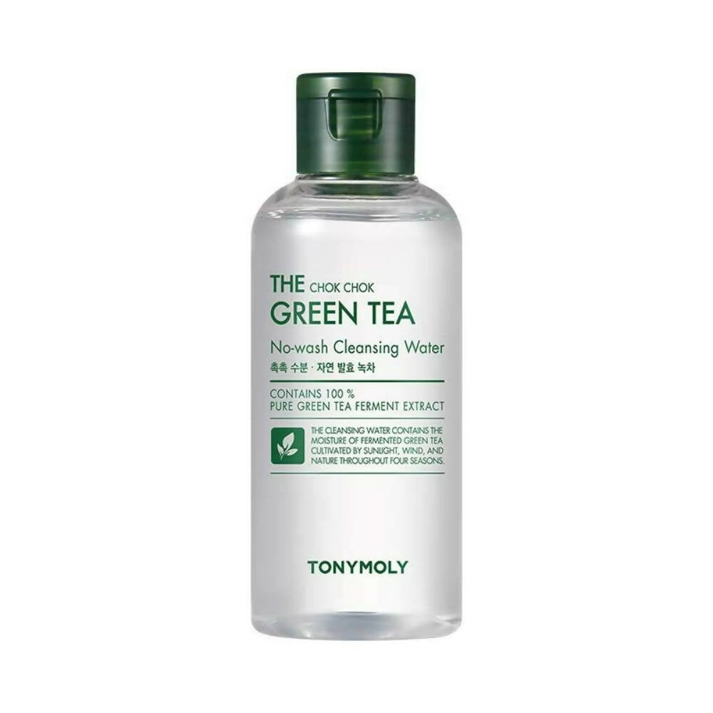 Tonymoly The Chok Chok Green Tea Cleansing Water - Korean Skincare | Swadesiicart
