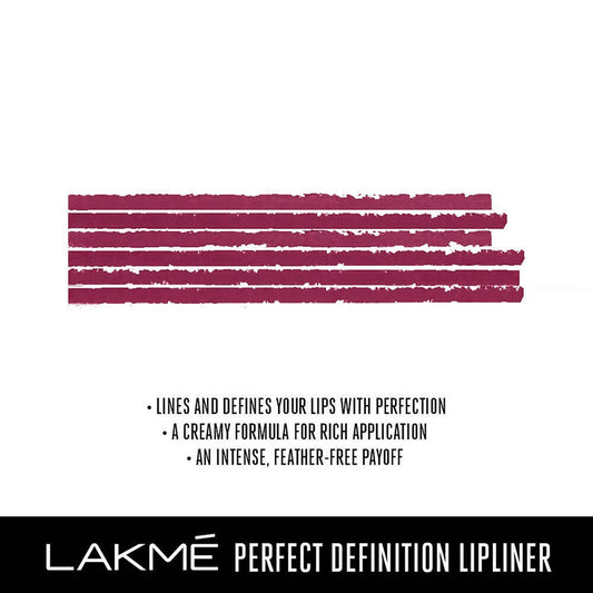 Lakme Perfect Definition Lip Liner - Strawberry Pie - Swadesiicart