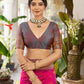 Shree Shyam Fashion Pink Soft Silk Saree