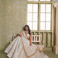 Aastha Fashion White Butterfly Net White Cotton Thread Work And Sequence Work Embroidery Wedding Wear Lehenga Choli