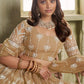 Aastha Fashion Chiku Butterfly Net White Cotton Thread Work And Sequence Work Embroidery Wedding Wear Lehenga Choli
