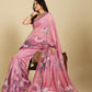 Aastha Fashion Pink Chanderi Cotton Silk Printed Saree
