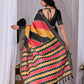 Aastha Fashion Multi Soft Lichi Silk Printed Saree