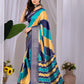 Aastha Fashion Multi Soft Lichi Silk Printed Saree