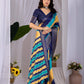 Aastha Fashion Multi Soft Lichi Silk Printed Saree