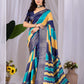 Aastha Fashion Multi Soft Lichi Silk Printed Saree