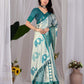 Aastha Fashion Multi Soft Lichi Silk Printed Saree