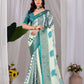 Aastha Fashion Multi Soft Lichi Silk Printed Saree