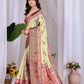 Aastha Fashion Pista Soft Lichi Silk Printed Saree