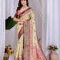 Aastha Fashion Pista Soft Lichi Silk Printed Saree