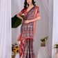Aastha Fashion Light Brown Soft Lichi Silk Printed Saree