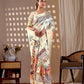 Aastha Fashion Cream Soft Lichi Silk Printed Saree