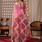 Aastha Fashion Pink Soft Linen Cotton Printed Saree