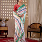 Aastha Fashion Multi Soft Linen Cotton Printed Saree