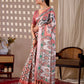 Aastha Fashion Multi Soft Linen Cotton Printed Saree