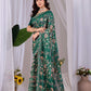 Aastha Fashion Green Monsoon Printed Saree