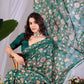 Aastha Fashion Green Monsoon Printed Saree