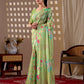 Aastha Fashion Pista Monsoon Printed Saree